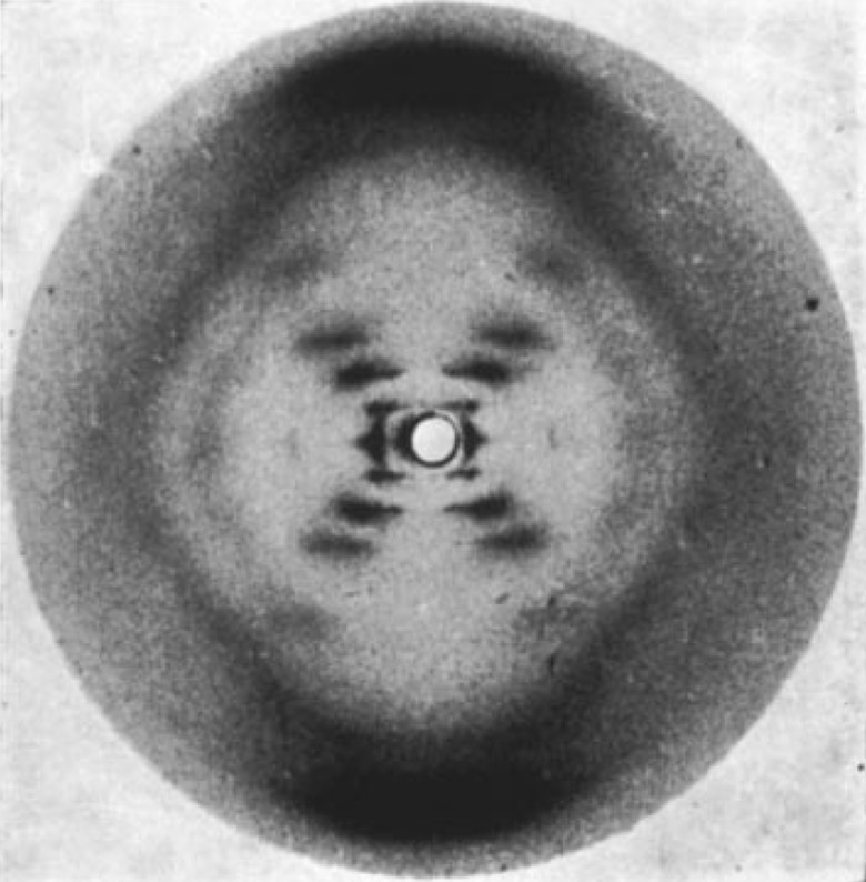 Foto 51: Imagen del ADN lograda por difracción de rayos X